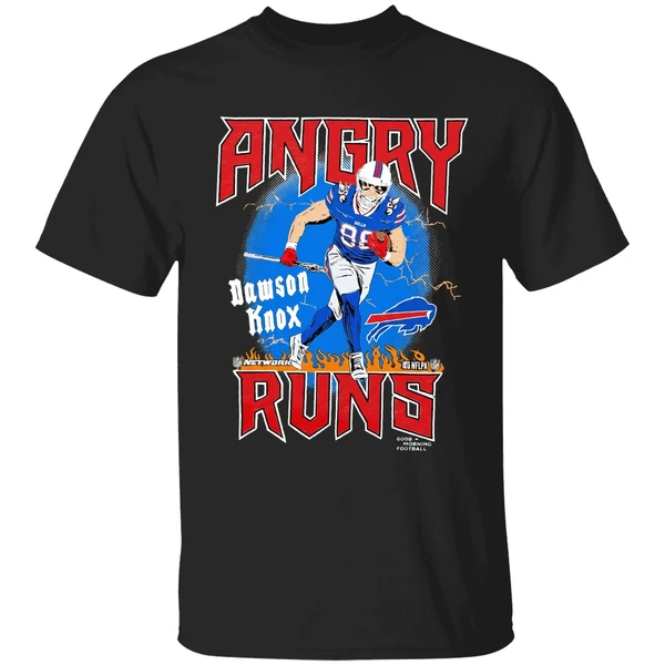 Buffalo Bills Football Dawson Knox Player Angry Runs Good Morning Football Shirt