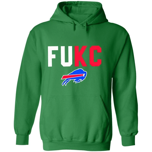 Buffalo Bills Fukc Fuck Kansas City Chiefs Logo Hoodie - Image 2