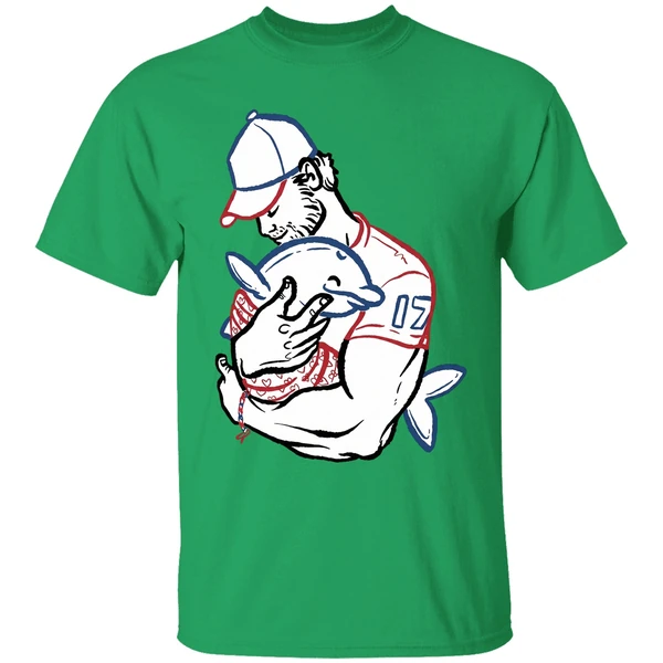 Buffalo Bills Josh Allen Hug Dolphin I Love You Dad Shirt - Image 2