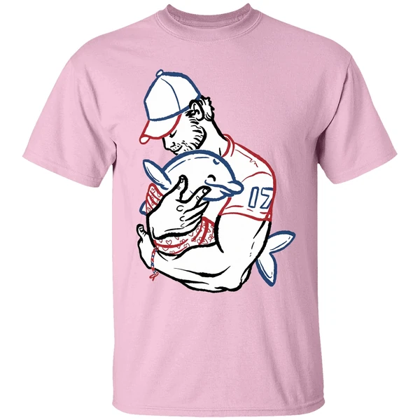 Buffalo Bills Josh Allen Hug Dolphin I Love You Dad Shirt - Image 3