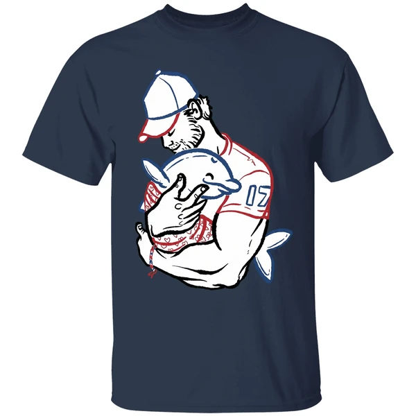 Buffalo Bills Josh Allen Hug Dolphin I Love You Dad Shirt - Image 5