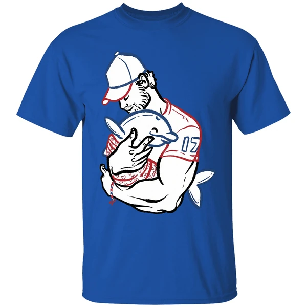 Buffalo Bills Josh Allen Hug Dolphin I Love You Dad Shirt - Image 8