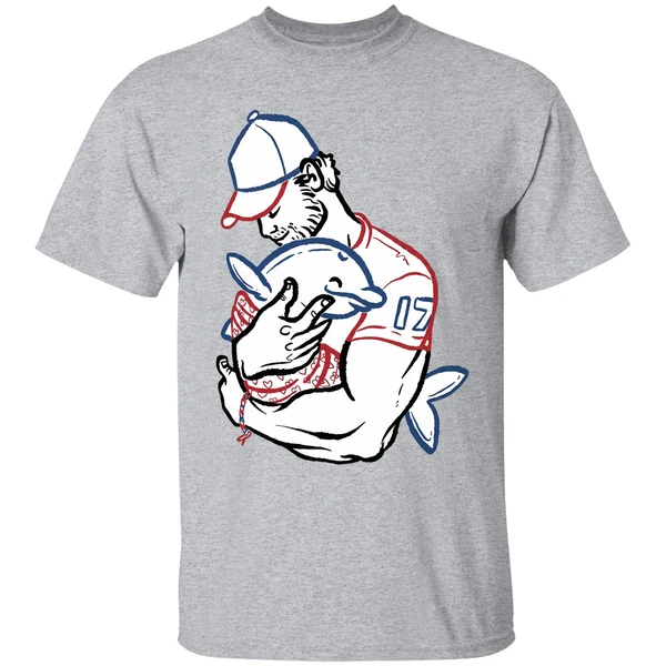 Buffalo Bills Josh Allen Hug Dolphin I Love You Dad Shirt - Image 9