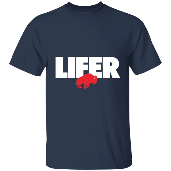 buffalo bills lifer mascot shirt navy