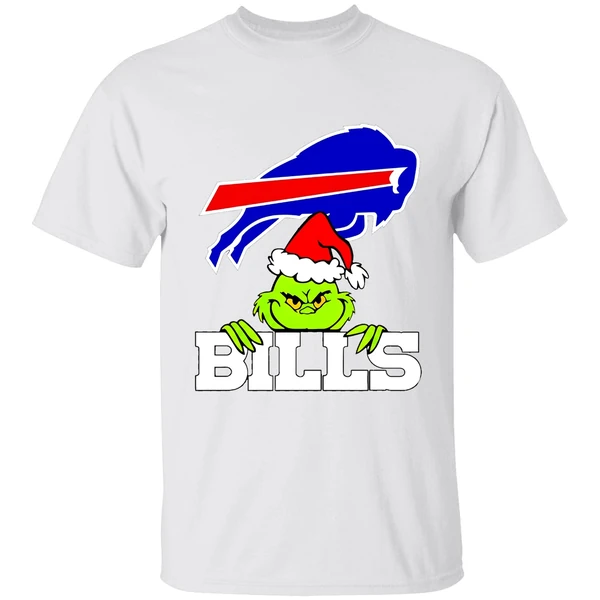 Buffalo Bills Merry Grinchmas Hat Santa Shirt - Image 9