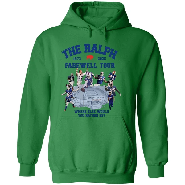 Buffalo Bills The Ralph 1973 2025 Farewell Tour Where Else Would You Rather Be Hoodie - Image 2