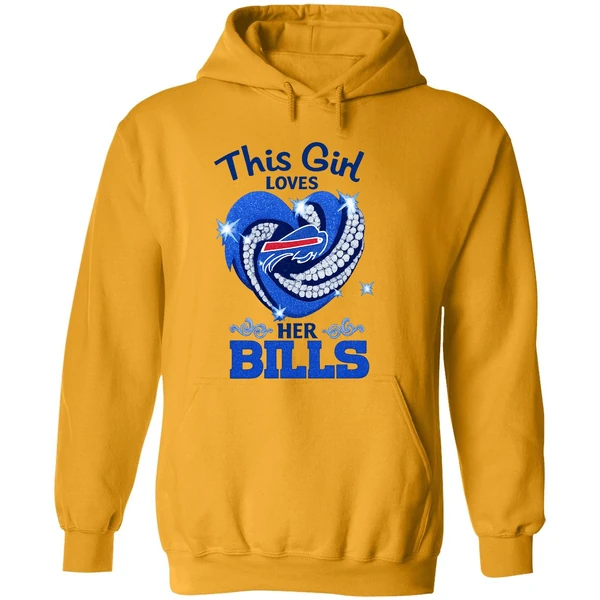 Buffalo Bills This Girl Loves Her Bills Bling Bling Hoodie