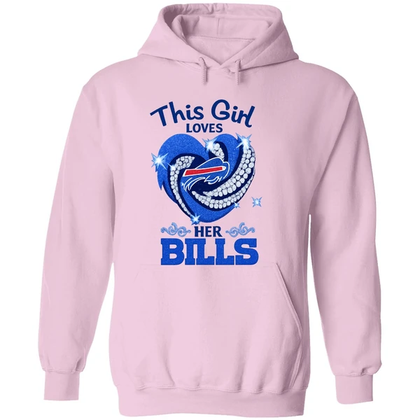 Buffalo Bills This Girl Loves Her Bills Bling Bling Hoodie - Image 5