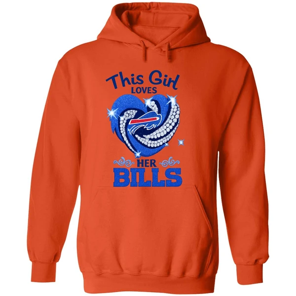 Buffalo Bills This Girl Loves Her Bills Bling Bling Hoodie - Image 6