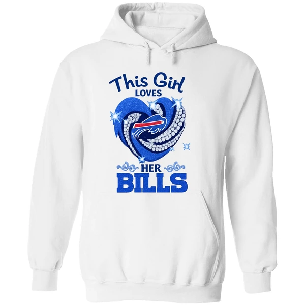 Buffalo Bills This Girl Loves Her Bills Bling Bling Hoodie - Image 8