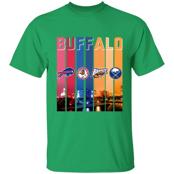 Buffalo City Sports Bills Bisons Bandits Sabres Shirt - Image 2