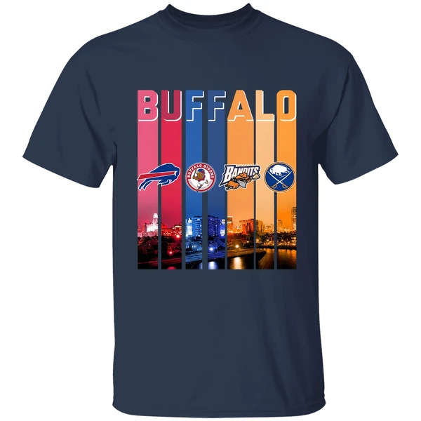 Buffalo City Sports Bills Bisons Bandits Sabres Shirt - Image 5