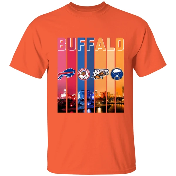 Buffalo City Sports Bills Bisons Bandits Sabres Shirt - Image 6