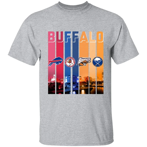 Buffalo City Sports Bills Bisons Bandits Sabres Shirt - Image 9