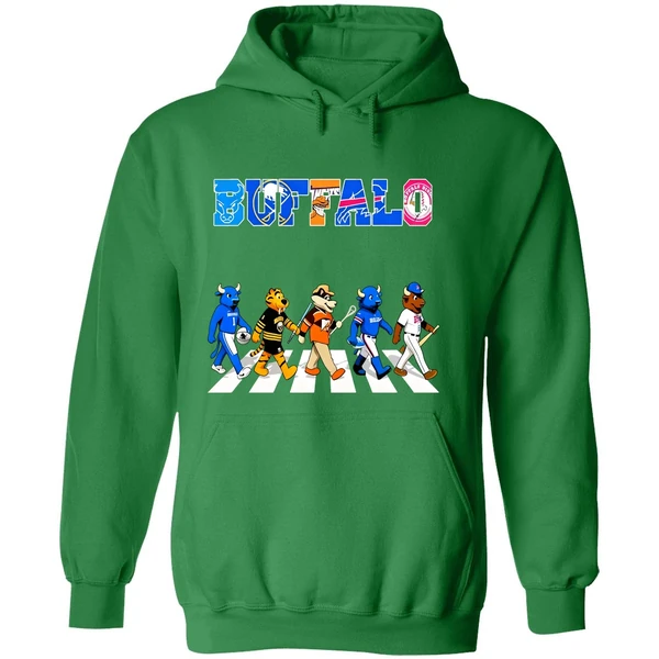 Buffalo Mascots Sports Teams Abbey Road Hoodie - Image 2