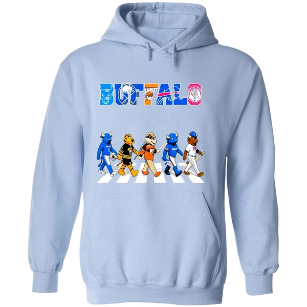 Buffalo Mascots Sports Teams Abbey Road Hoodie - Image 4