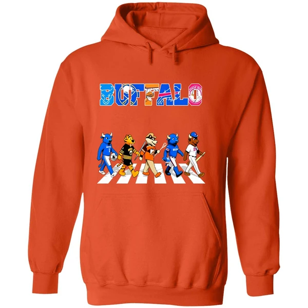 Buffalo Mascots Sports Teams Abbey Road Hoodie - Image 6