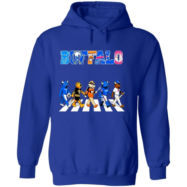 Buffalo Mascots Sports Teams Abbey Road Hoodie - Image 7