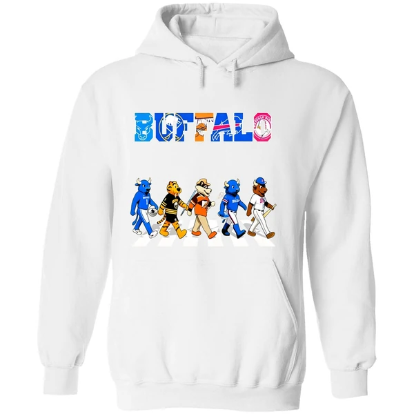 Buffalo Mascots Sports Teams Abbey Road Hoodie - Image 8