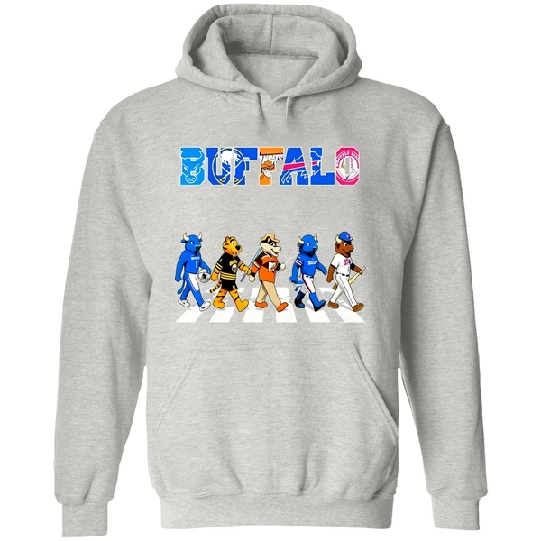 Buffalo Mascots Sports Teams Abbey Road Hoodie - Image 9