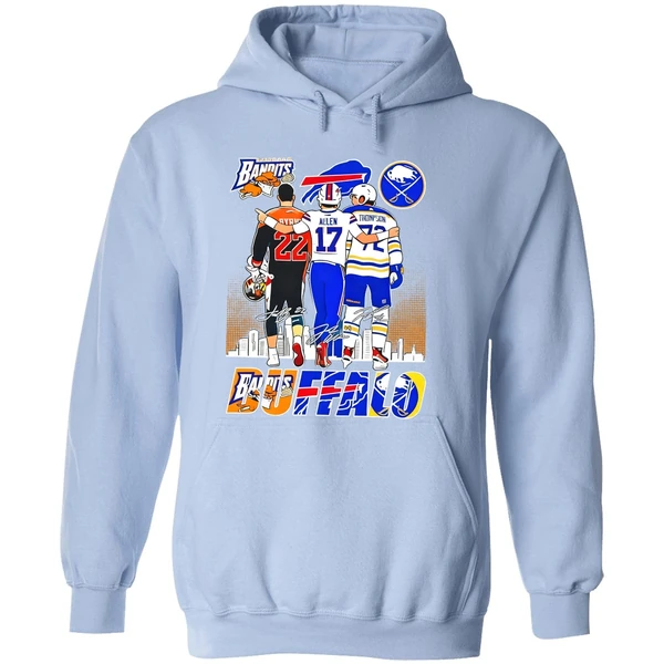Buffalo Sport Byrne Bisons Allen Bills And Thompson Sabres Hoodie - Image 4