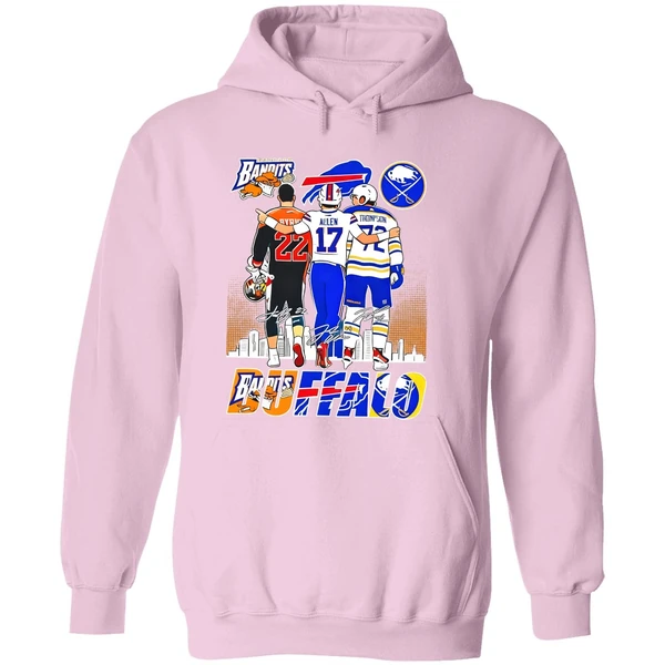 Buffalo Sport Byrne Bisons Allen Bills And Thompson Sabres Hoodie - Image 5