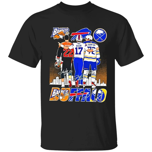 Buffalo Sport Byrne Bisons Allen Bills And Thompson Sabres Shirt