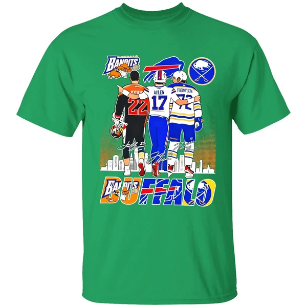 Buffalo Sport Byrne Bisons Allen Bills And Thompson Sabres Shirt - Image 2