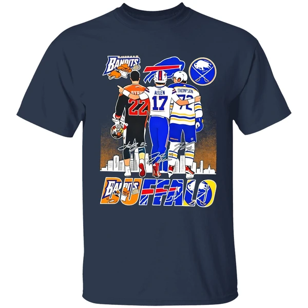 buffalo sport byrne bisons allen bills and thompson sabres shirt navy