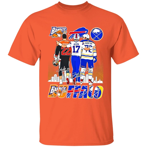 Buffalo Sport Byrne Bisons Allen Bills And Thompson Sabres Shirt - Image 6