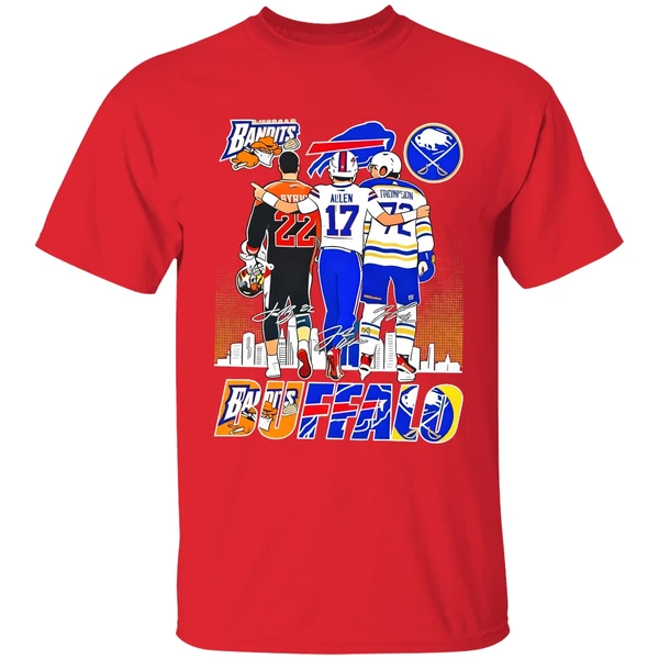 Buffalo Sport Byrne Bisons Allen Bills And Thompson Sabres Shirt - Image 7