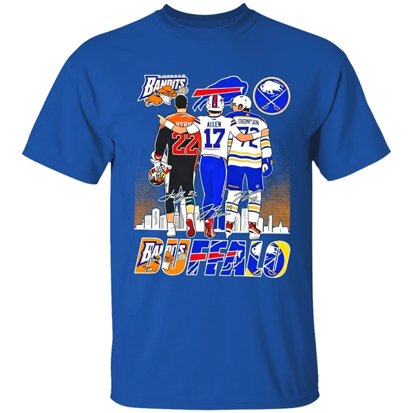 Buffalo Sport Byrne Bisons Allen Bills And Thompson Sabres Shirt - Image 8