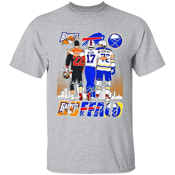 Buffalo Sport Byrne Bisons Allen Bills And Thompson Sabres Shirt - Image 9