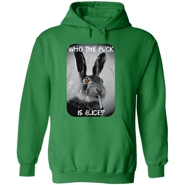 Bunny Smoke Who The Fuck Is Alice 2025 Hoodie - Image 2