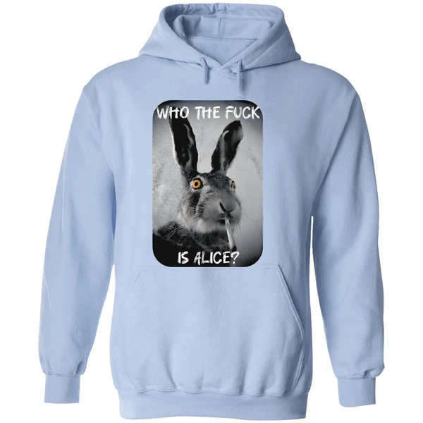 Bunny Smoke Who The Fuck Is Alice 2025 Hoodie - Image 4