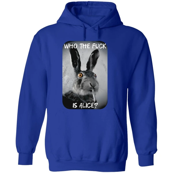 Bunny Smoke Who The Fuck Is Alice 2025 Hoodie - Image 7