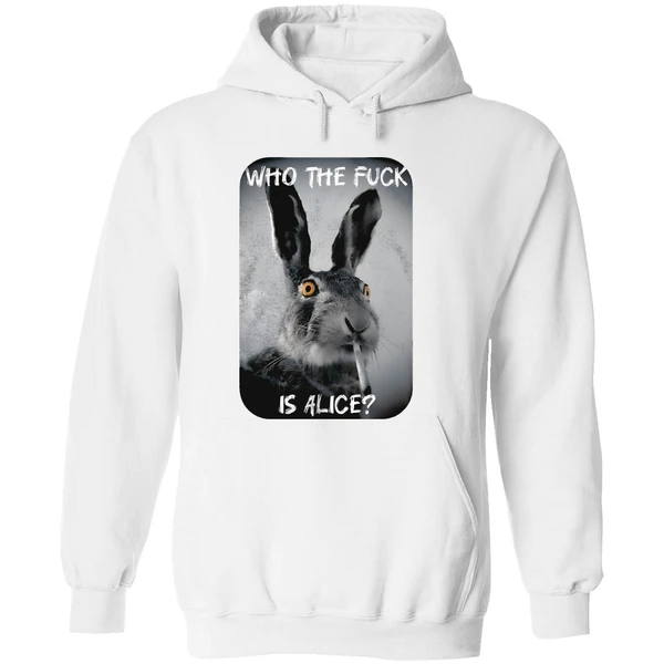 Bunny Smoke Who The Fuck Is Alice 2025 Hoodie - Image 8