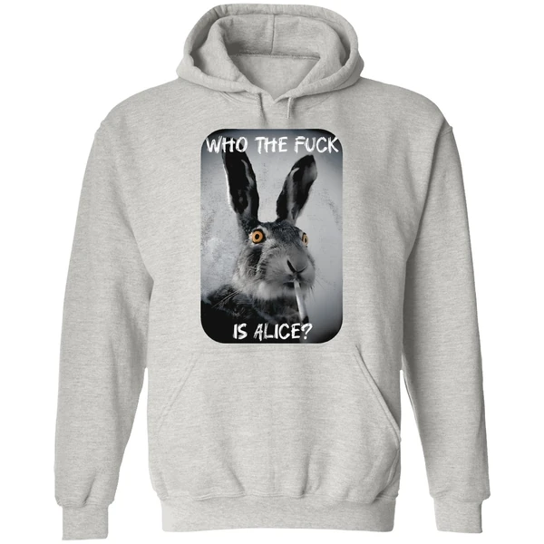 Bunny Smoke Who The Fuck Is Alice 2025 Hoodie - Image 9