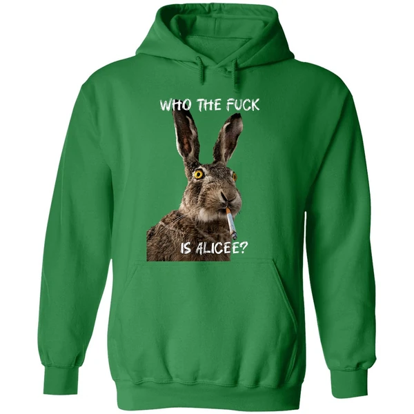 Bunny Smoke Who The Fuck Is Alice Hoodie - Image 2