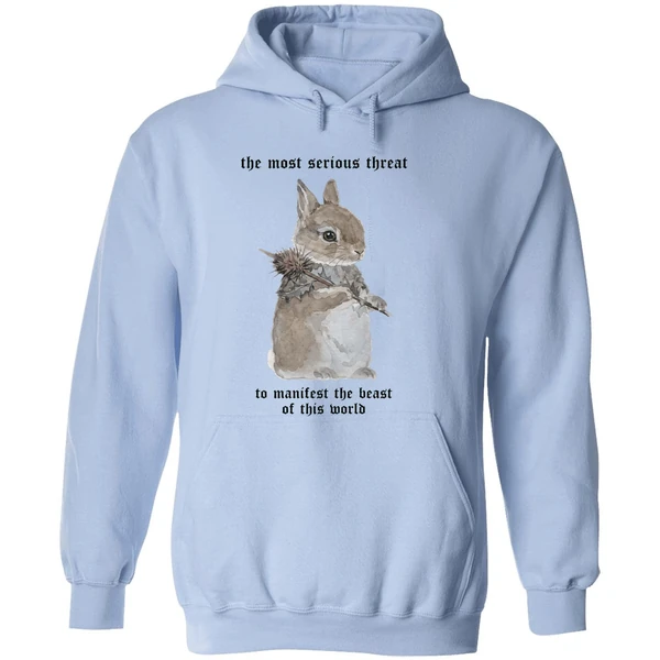 Bunny We Must Remain Whimsical To Survive The Horrors Of This World Hoodie - Image 4