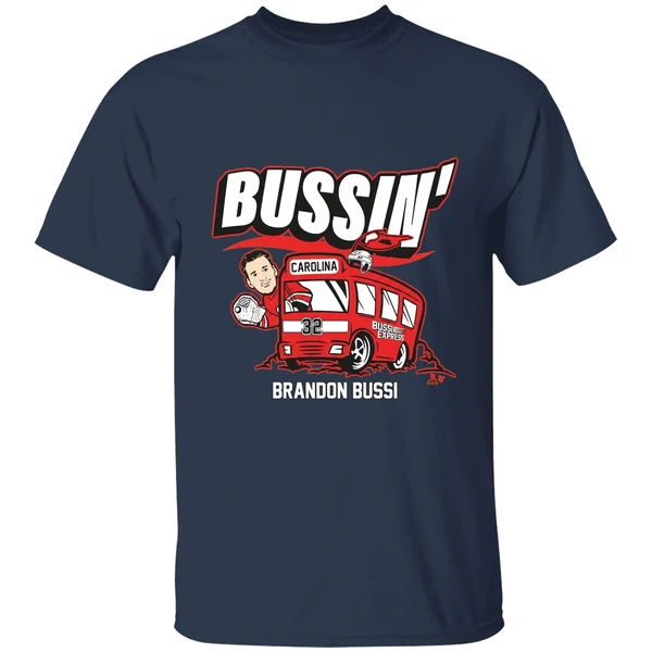 bussin brandon bussi carolina hurricanes nhl shirt navy