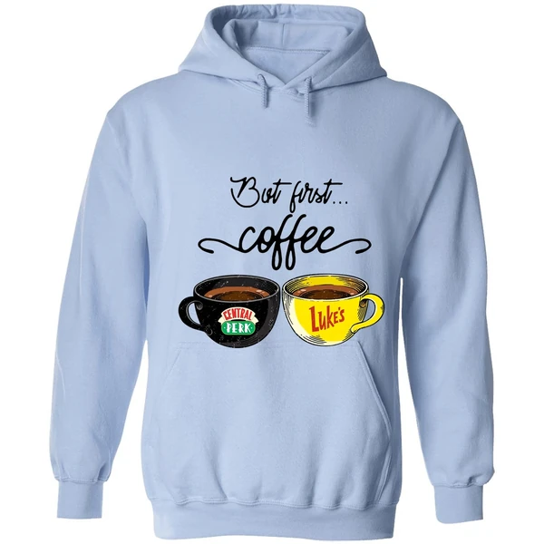 But First Coffee Central Perk Lukes Hoodie - Image 3