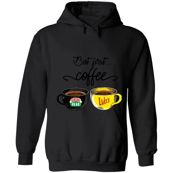 But First Coffee Central Perk Lukes Hoodie - Image 8