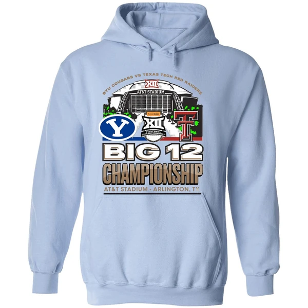Byu Vs Texas Tech 2025 Big 12 Football Championship Att Stadium Hoodie - Image 4