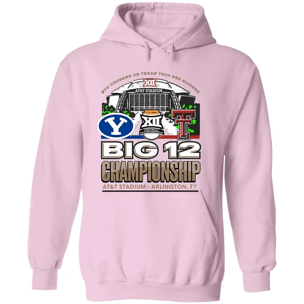 Byu Vs Texas Tech 2025 Big 12 Football Championship Att Stadium Hoodie - Image 5