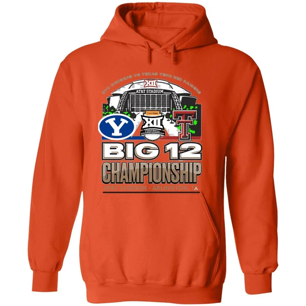 Byu Vs Texas Tech 2025 Big 12 Football Championship Att Stadium Hoodie - Image 6