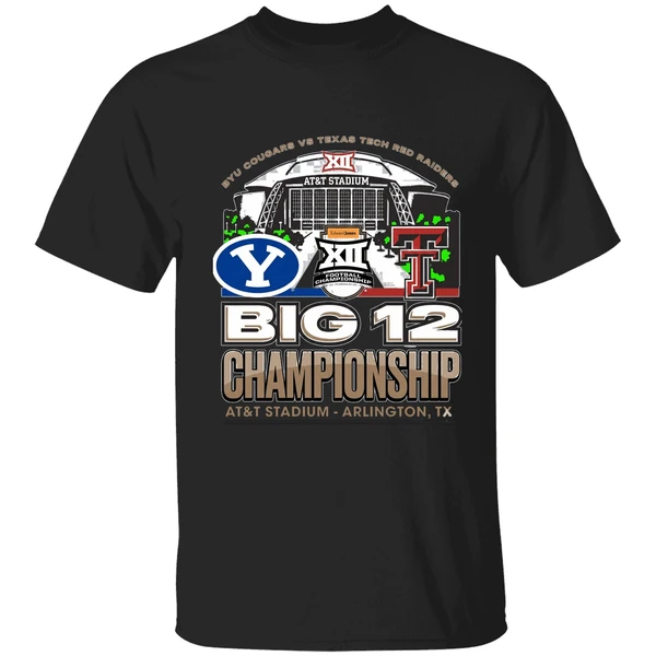 Byu Vs Texas Tech 2025 Big 12 Football Championship Att Stadium Shirt