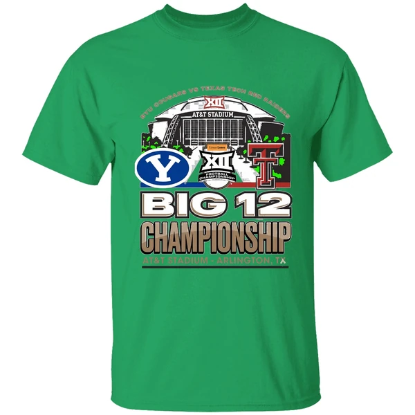 Byu Vs Texas Tech 2025 Big 12 Football Championship Att Stadium Shirt - Image 2