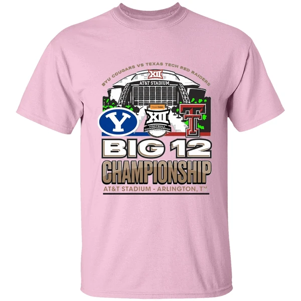 Byu Vs Texas Tech 2025 Big 12 Football Championship Att Stadium Shirt - Image 3