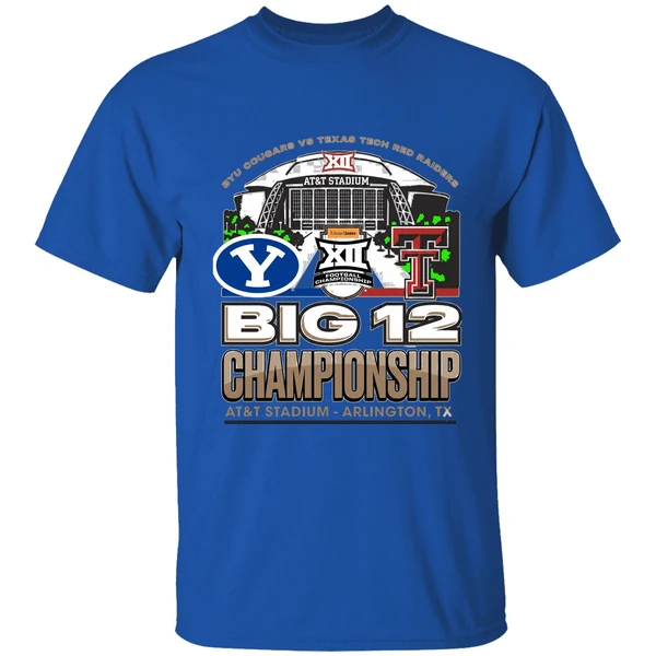 Byu Vs Texas Tech 2025 Big 12 Football Championship Att Stadium Shirt - Image 8